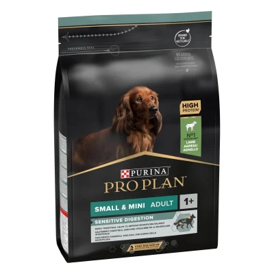 ProPlan Täissööt väikest ja mini kasvu täiskasvanud koertele 0,7kg, Tundlik seedimine, Lammas, Koerland