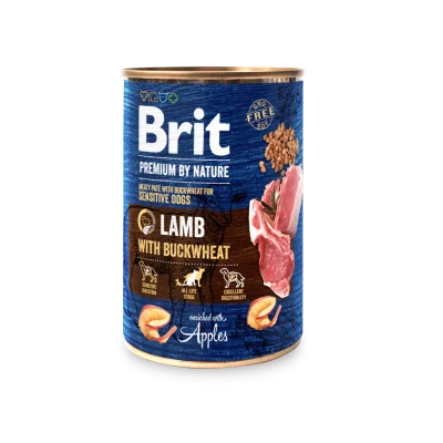 Brit Premium by Nature konserv , Lammas 400g, Koerland