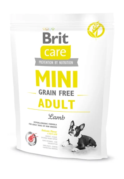 Brit Care Mini Adult Lamb teraviljavaba koeratoit, 400g, Koerland