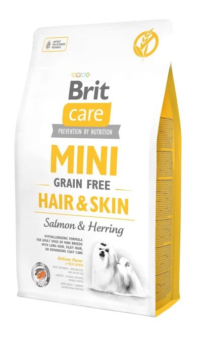 Brit Care Mini Hair & Skin teraviljavaba koeratoit, 2kg, Koerland