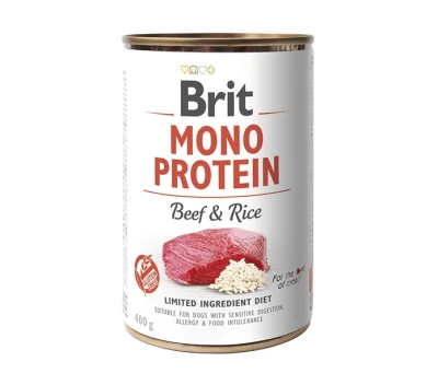 Brit Care Ühe proteiiniga konserv 400g, Veis ja riis, Koerland