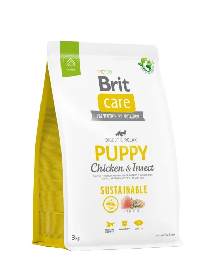 Brit Care Sustainable Puppy Chicken&Insect koeratoit, 3kg, Koerland