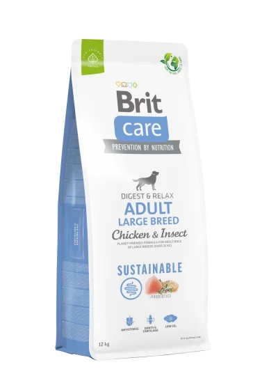 Brit Care Sustainable Adult Large Breed Chicken&Insect koeratoit, 12kg, Koerland