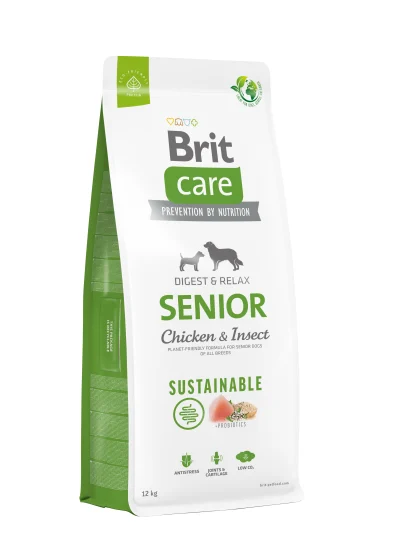 Brit Care Sustainable Senior Chicken&Insect koeratoit, 12kg, Koerland