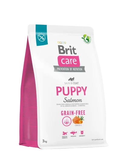 Brit Care Grain-Free Puppy Salmon koeratoit, 3kg, Koerland