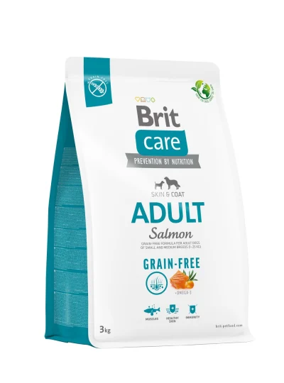 Brit Care Grain-Free Adult Salmon koeratoit, 3kg, Koerland