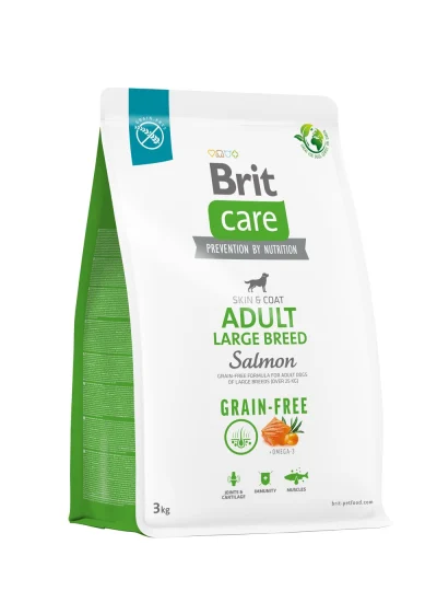 Brit Care Grain-Free Adult Large Breed Salmon koeratoit, 3kg, Koerland