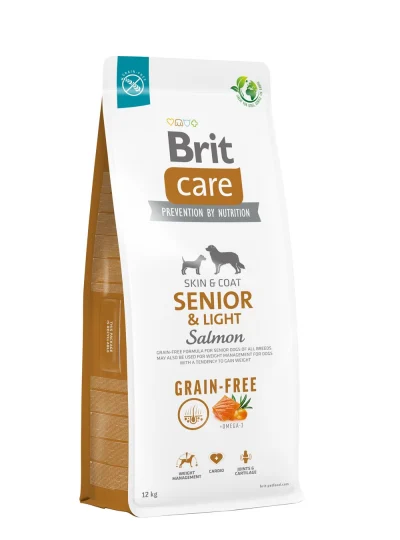 Brit Care Grain-Free Senior&Light Salmon koeratoit, 12kg, Koerland