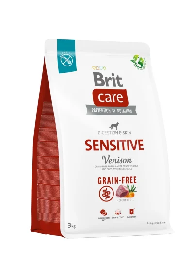 Brit Care Grain-Free Sensitive Vension koeratoit, 3kg, Koerland