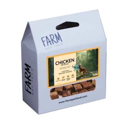 Farm Pet Food B.A.R.F külmkuivatatud täistoit 150g, Kanalihaga, Koerland