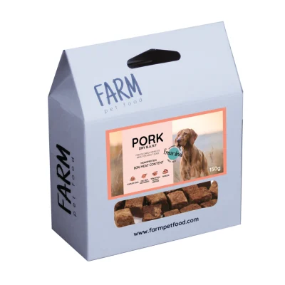 Farm Pet Food B.A.R.F külmkuivatatud täistoit 150g, Sealihaga, Koerland