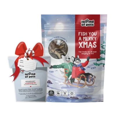 Island of Pets Jõulukink lemmikule Xmas Mix Kalamaiused kõikidele kutsudele, ulakatele ja tublidele 450g, Koerland