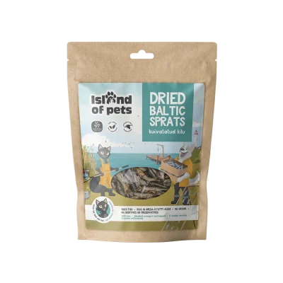 Island of Pets Kuivatatud kilu, 80g, Koerland