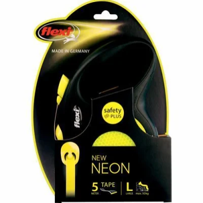 Flexi New Classic Neon Lint 5m, L, Koerland