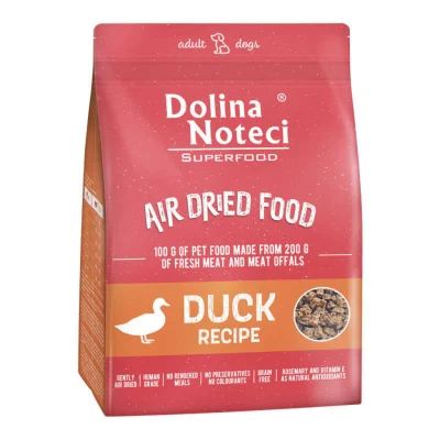 Dolina Noteci Superfood, õhu käes kuivatatud kvaliteetne koeratoit, Part 1kg, Koerland