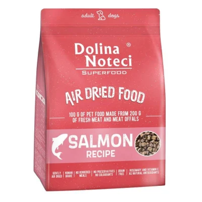 Dolina Noteci Superfood, õhu käes kuivatatud kvaliteetne koeratoit, Lõhe 1kg, Koerland