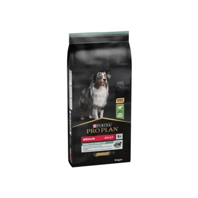 ProPlan Täissööt keskmist tõugu seedeprobleemidega koerale, lambaga, 14kg, Koerland