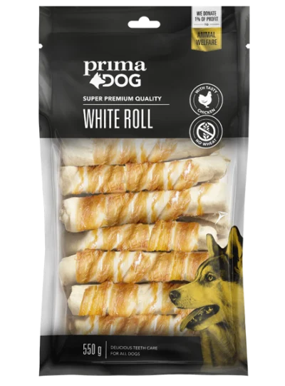 PrimaDog Närimispulk lihaga, 550g, Kanalihaga, Koerland