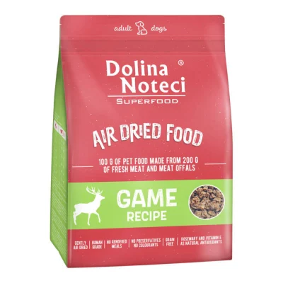 Dolina Noteci Superfood, õhu käes kuivatatud kvaliteetne koeratoit, Uluk 1kg, Koerland