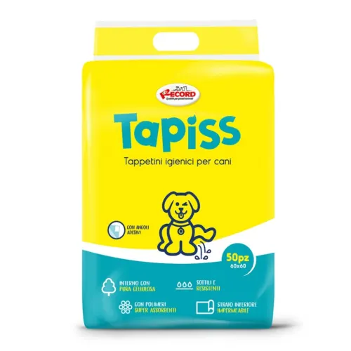 Record Koerte pissialused Tapiss kleepuvate nurkadega - 60 × 60 cm 50 tk