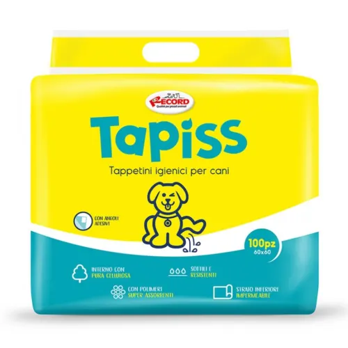 Record Koerte pissialused Tapiss kleepuvate nurkadega - 60 × 60 cm 100 tk