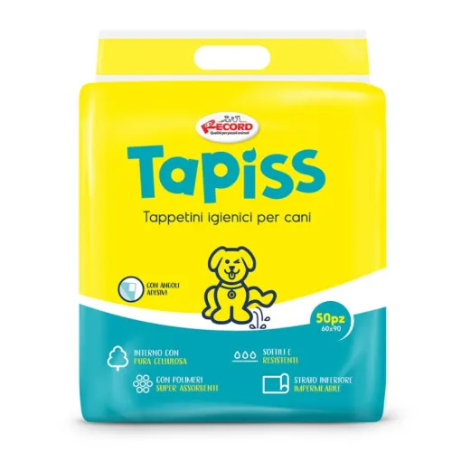 Record Koerte pissialused Tapiss kleepuvate nurkadega - 60 × 90 cm 50 tk