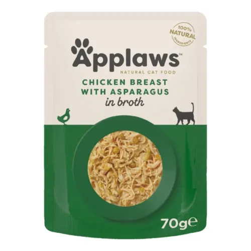 Applaws Kassitoit einekotikeses, 70 g, Kana ja spargel