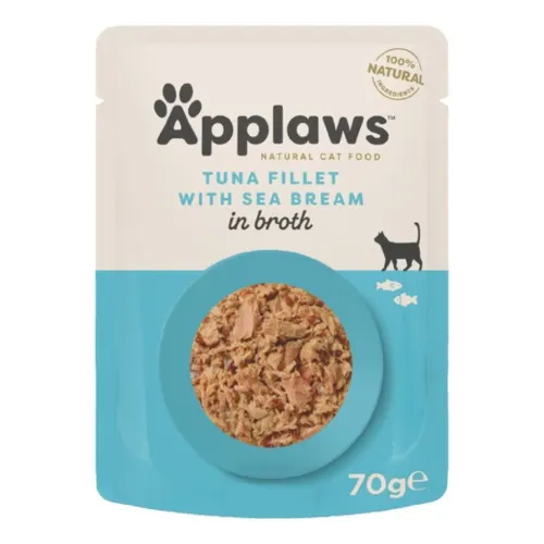 Applaws Kassitoit einekotikeses, 70 g, Tuunikala ja merikoger