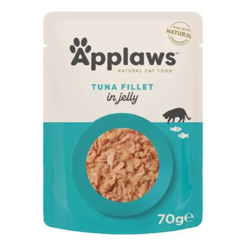 Applaws Kassitoit einekotikeses, 70 g, Tuunikalafilee tarretises