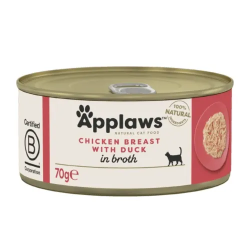 Applaws Kassikonserv 70 g, Kana ja part