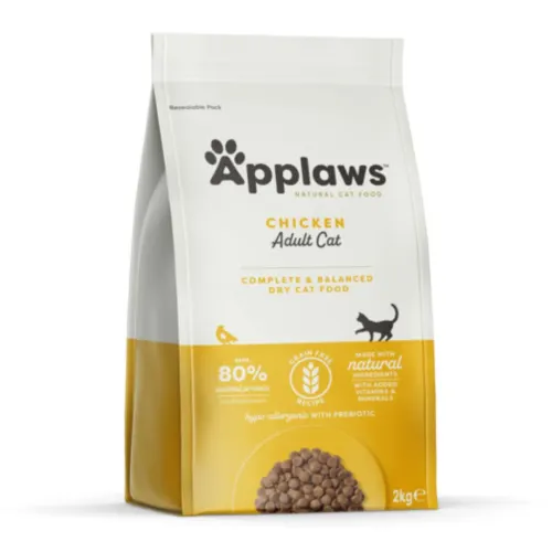 Applaws Kuivtäissööt kassidele, Täiskasvanud, Kana, 2 kg