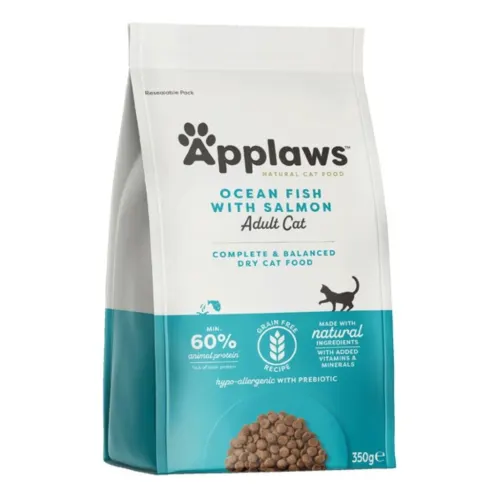 Applaws Kuivtäissööt kassidele, Täiskasvanud, Ookeanikala/lõhe, 350 g