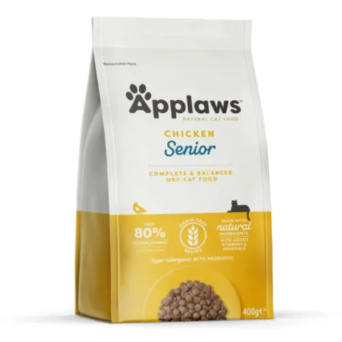 Applaws Kuivtäissööt kassidele, Seenior, Kana, 400 g