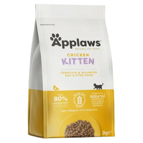 Applaws Kuivtäissööt kassidele, Kassipoeg, Kana, 2 kg