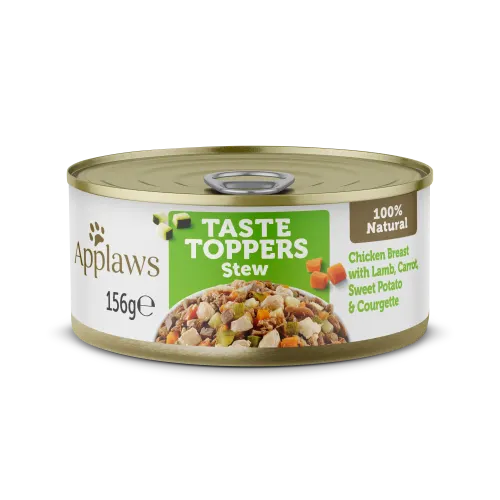Applaws Koera konserv Taste Toppers 156g - Kana/lammas/köögiviljad hautises