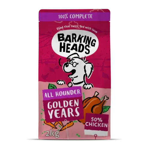 Barking Heads Koera täissööt Golden Years Seenior - 2kg