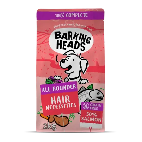 Barking Heads Koera täissööt - 12kg Hair Necessities lõhega