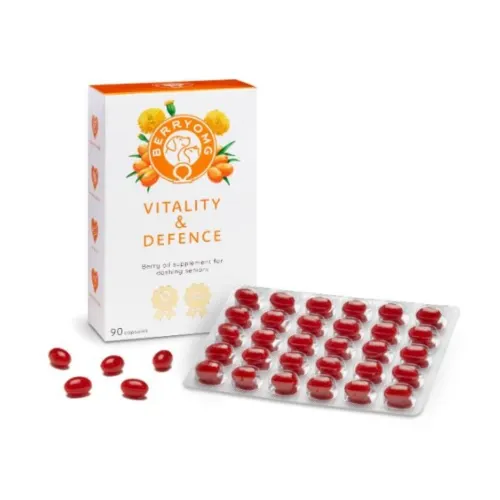 BerryOmg Marjaõlikapslid koertele ja kassidele, Elujõud ja kaitse, 30 pcs