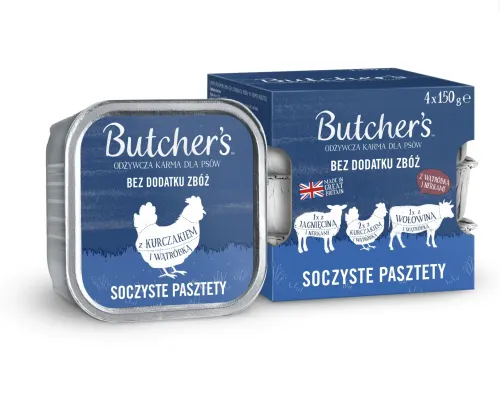 Butchers Pasteet koerale Original - Lammas-kana-veis 150g x 4tk
