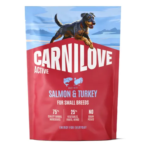 CarniLove Active koeratoit täiskasvanud koertele, Lõhe ja kalkun, 1.5 kg