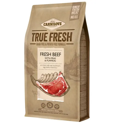 CarniLove True Fresh - Veiseliha, hernes ja kõrvits 4kg