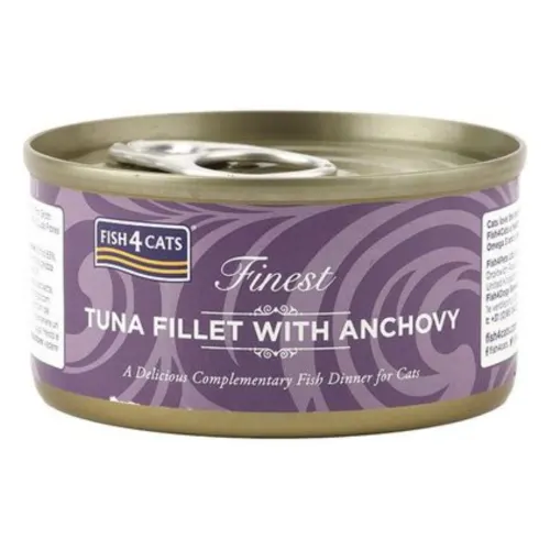 Fish4Cats Kassikonserv, Tuunikala ja anšoovis, 70 g