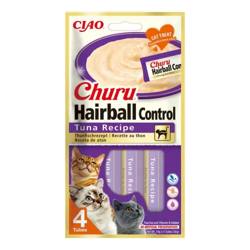 Churu Hairball tuunikalaga maius kassile 4x14g
