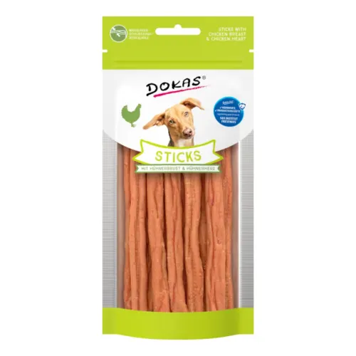 Dokas Pehmed, kergesti näritavad maiusepulgad 60 g - Kanarind ja kanasüda