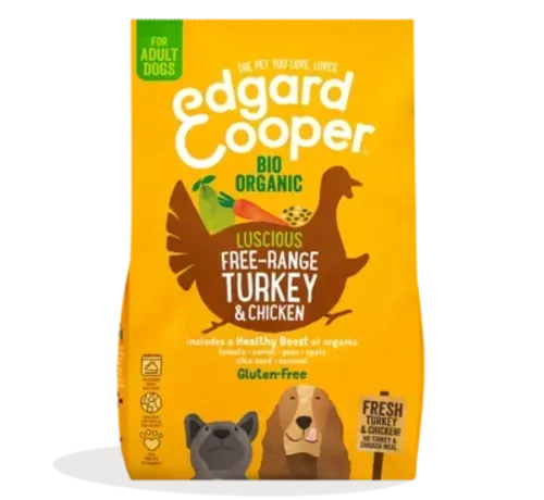 Edgard Cooper Kvaliteetne teraviljavaba kuivtoit - Kalkun ja kana 2,5kg