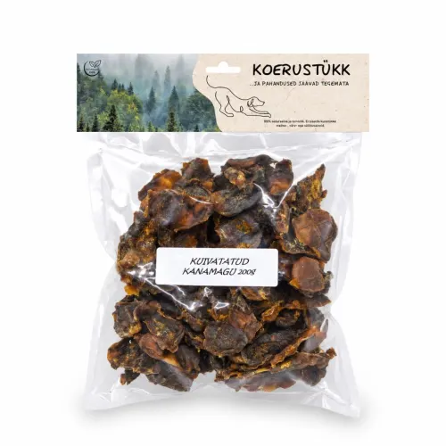 Koerustükk Kuivatatud kanamaod koertele - 200 g