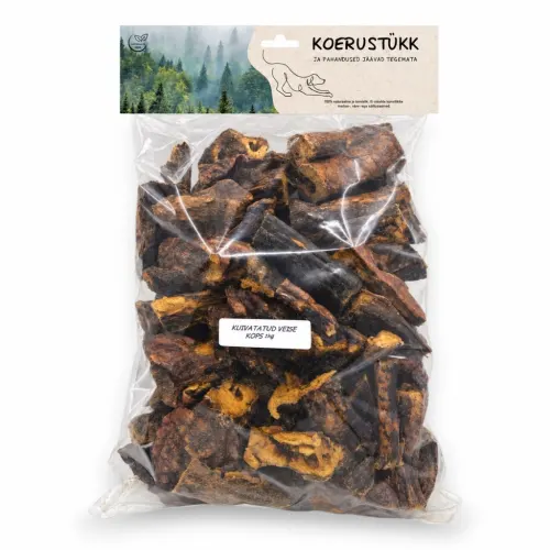 Koerustükk Kuivatatud veisekopsud koertele, 1 kg