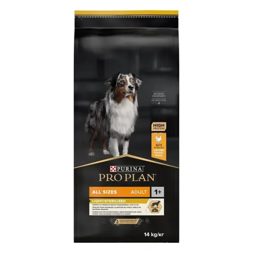 ProPlan Täissööt kõikidele tõugudele ülekaalulistele ja/või steriliseeritud/kastreeritud täiskasvanud koertele - 14kg