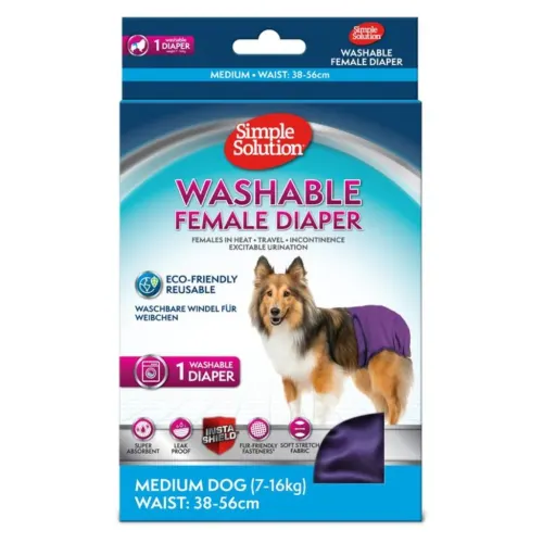 Simple Solution Pestav mähe emasele koerale, 1 tk - M · 7–16 kg · 38–58 cm