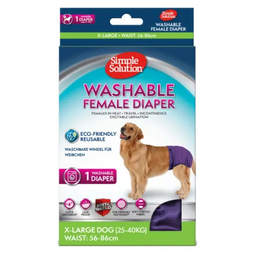 Simple Solution Pestav mähe emasele koerale, 1 tk - XL · 25–40 kg · 56–89 cm